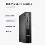 Dell Pro Micro QCM1250 AI Business Mini Desktop (Intel Ultra 5-235T)